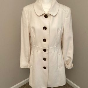 Winter White Wool Coat